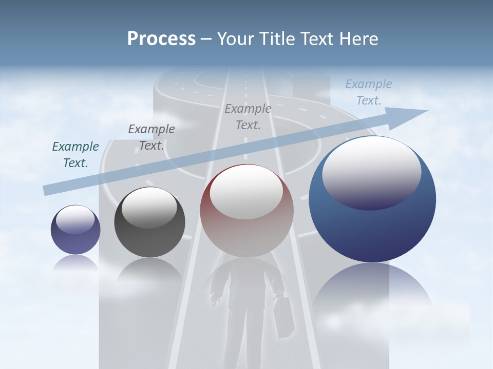 Clouds Money Travel PowerPoint Template