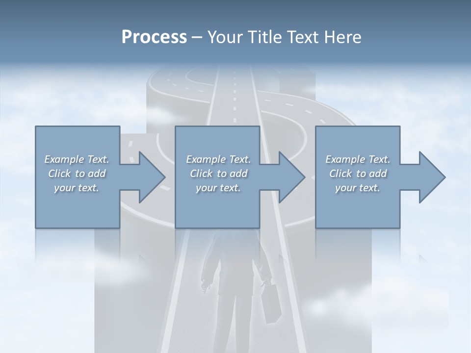 Clouds Money Travel PowerPoint Template