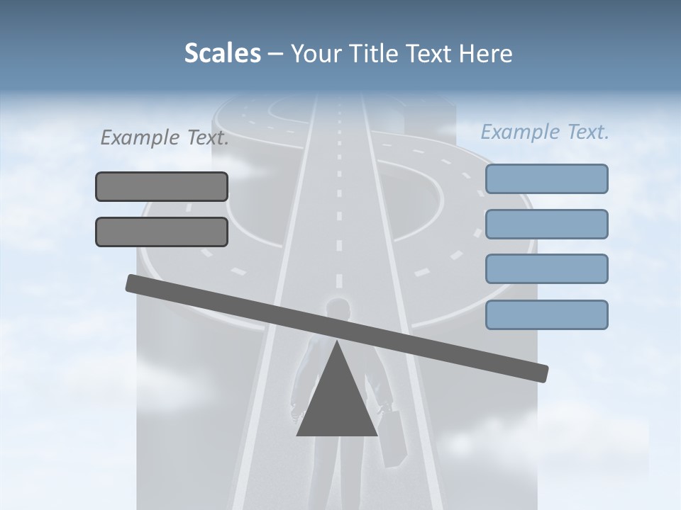 Clouds Money Travel PowerPoint Template