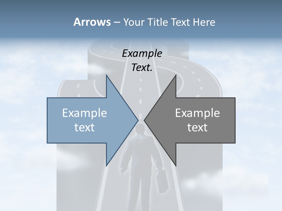 Clouds Money Travel PowerPoint Template