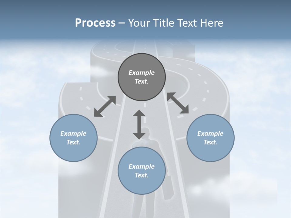 Clouds Money Travel PowerPoint Template