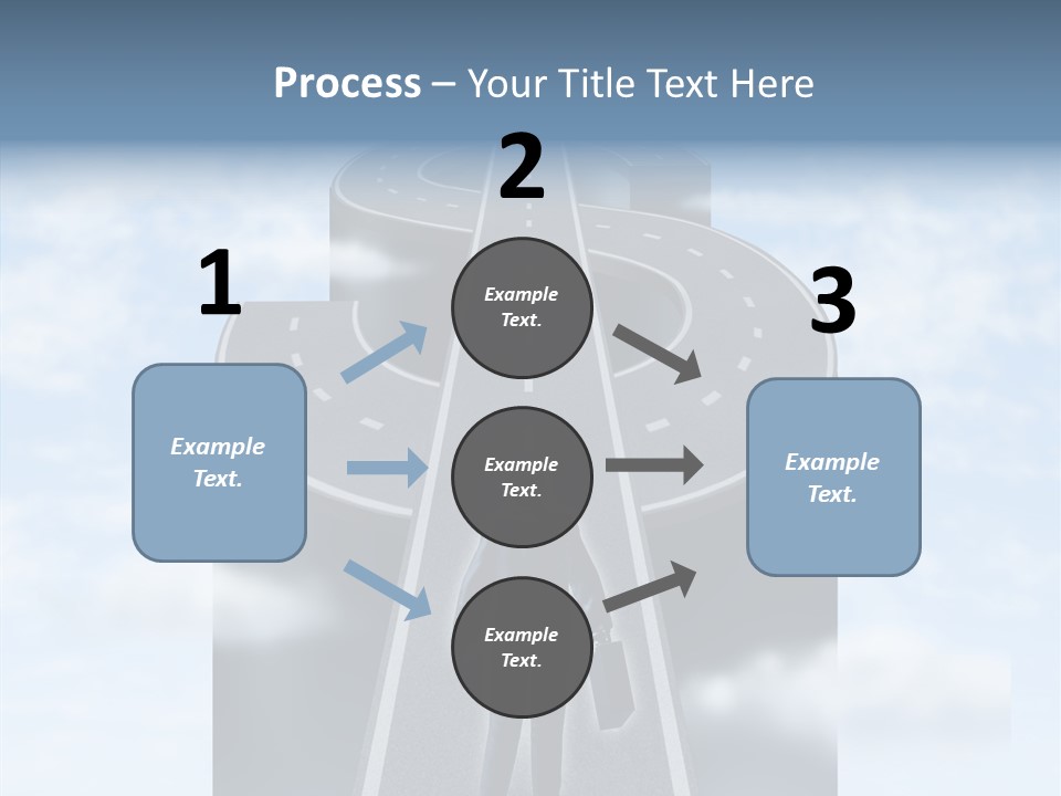 Clouds Money Travel PowerPoint Template
