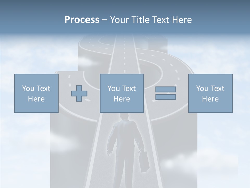 Clouds Money Travel PowerPoint Template