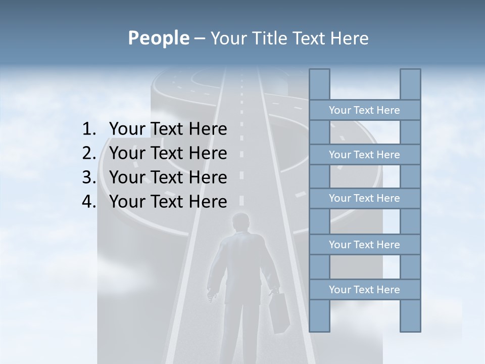 Clouds Money Travel PowerPoint Template