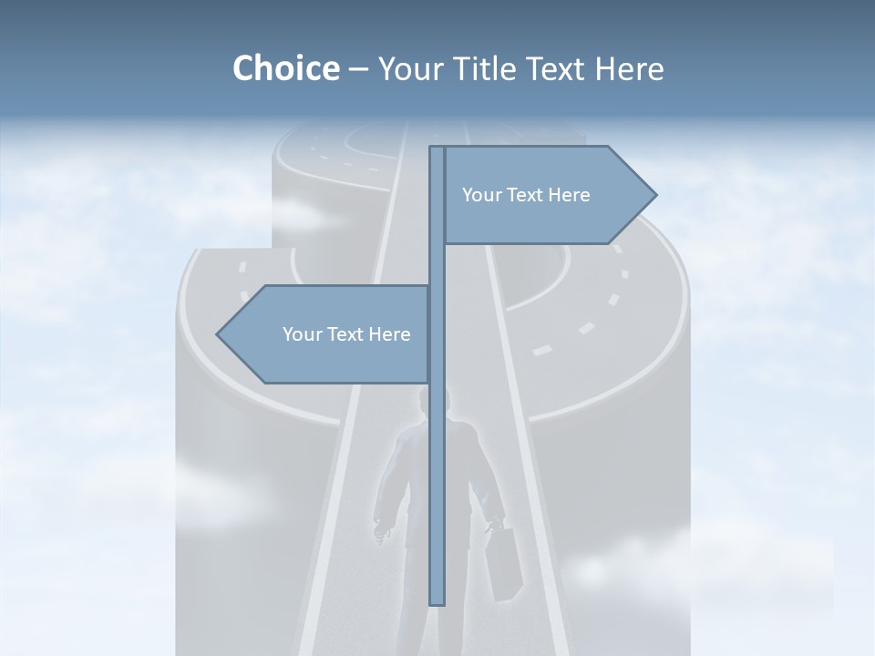 Clouds Money Travel PowerPoint Template