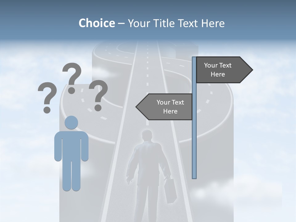 Clouds Money Travel PowerPoint Template