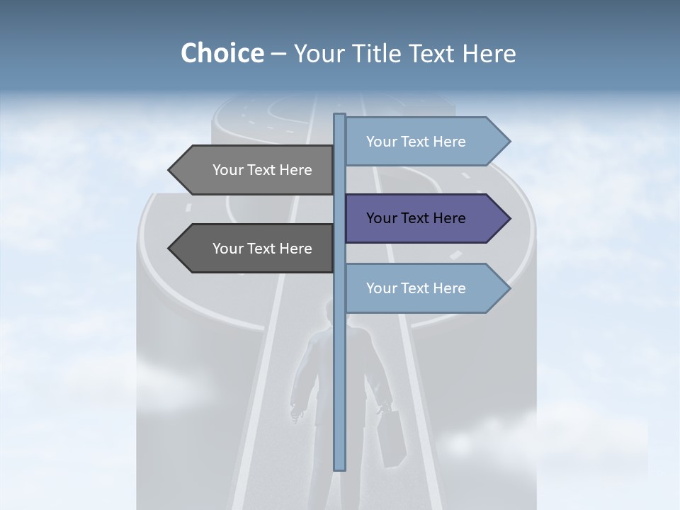 Clouds Money Travel PowerPoint Template
