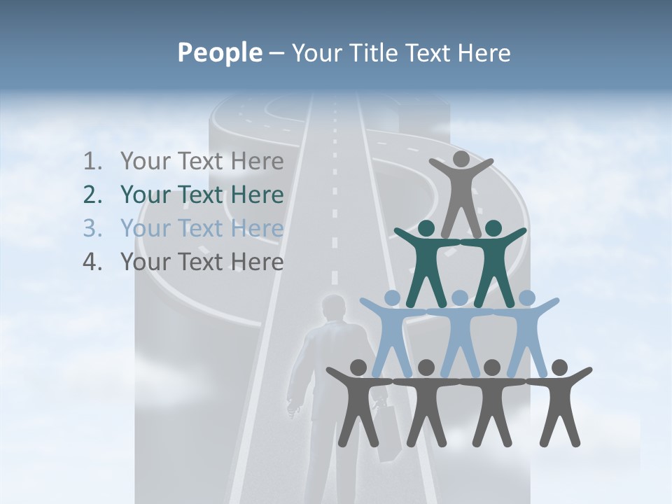 Clouds Money Travel PowerPoint Template