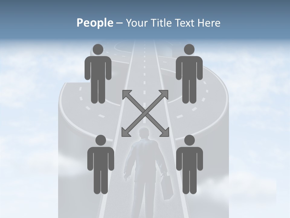 Clouds Money Travel PowerPoint Template