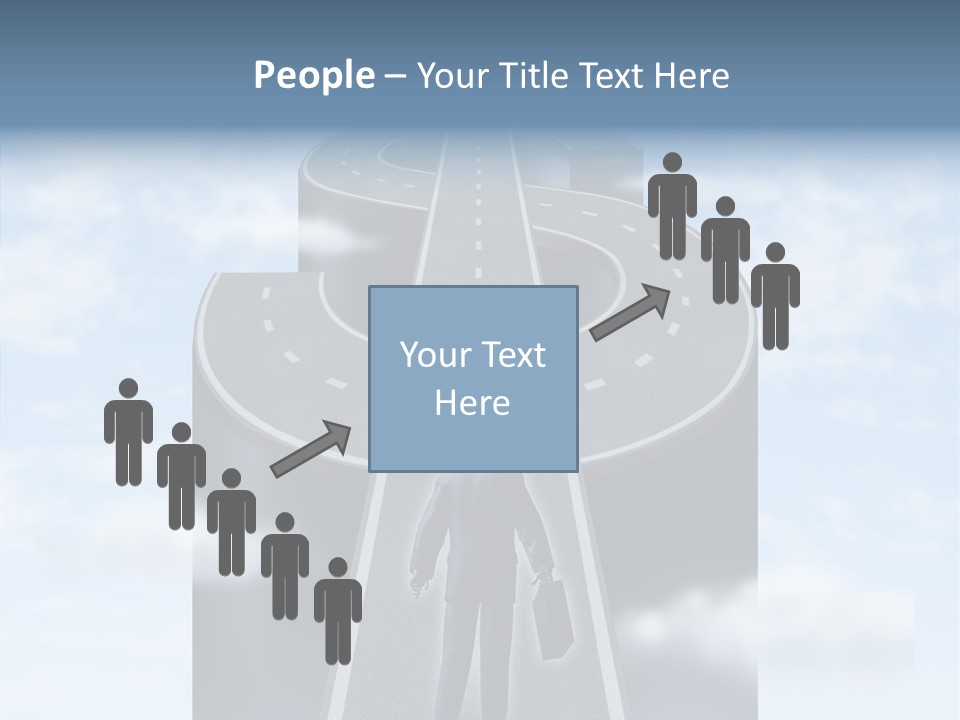 Clouds Money Travel PowerPoint Template