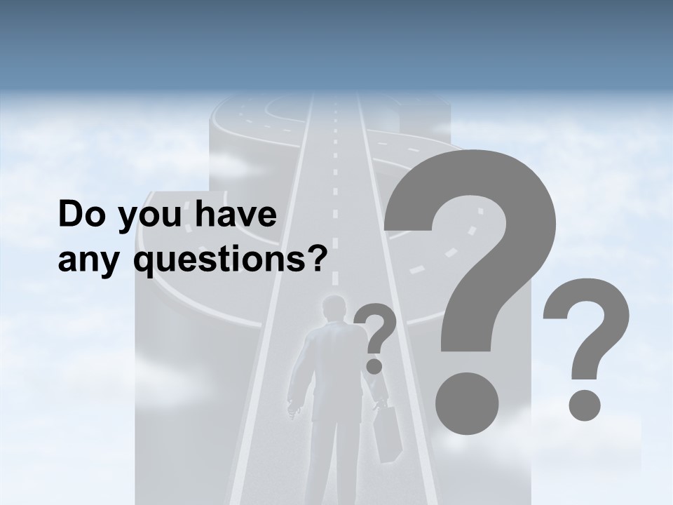 Clouds Money Travel PowerPoint Template