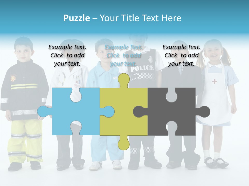 Dressed Up At Camera Business PowerPoint Template