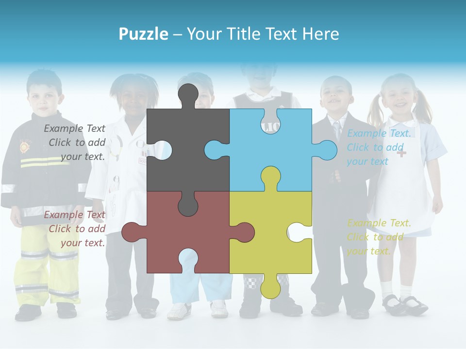 Dressed Up At Camera Business PowerPoint Template