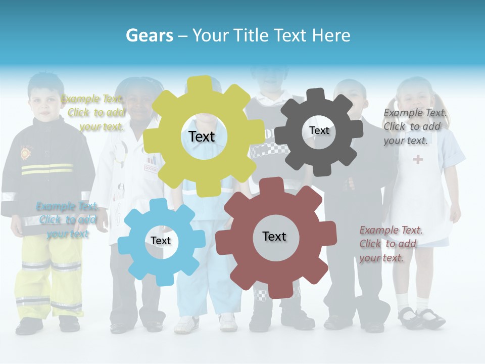 Dressed Up At Camera Business PowerPoint Template