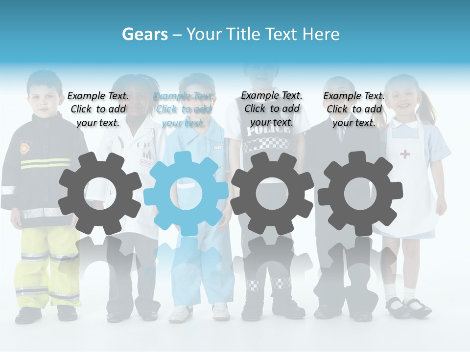 Dressed Up At Camera Business PowerPoint Template