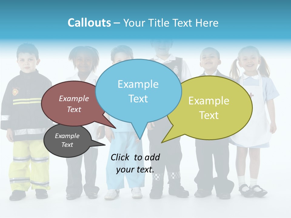 Dressed Up At Camera Business PowerPoint Template