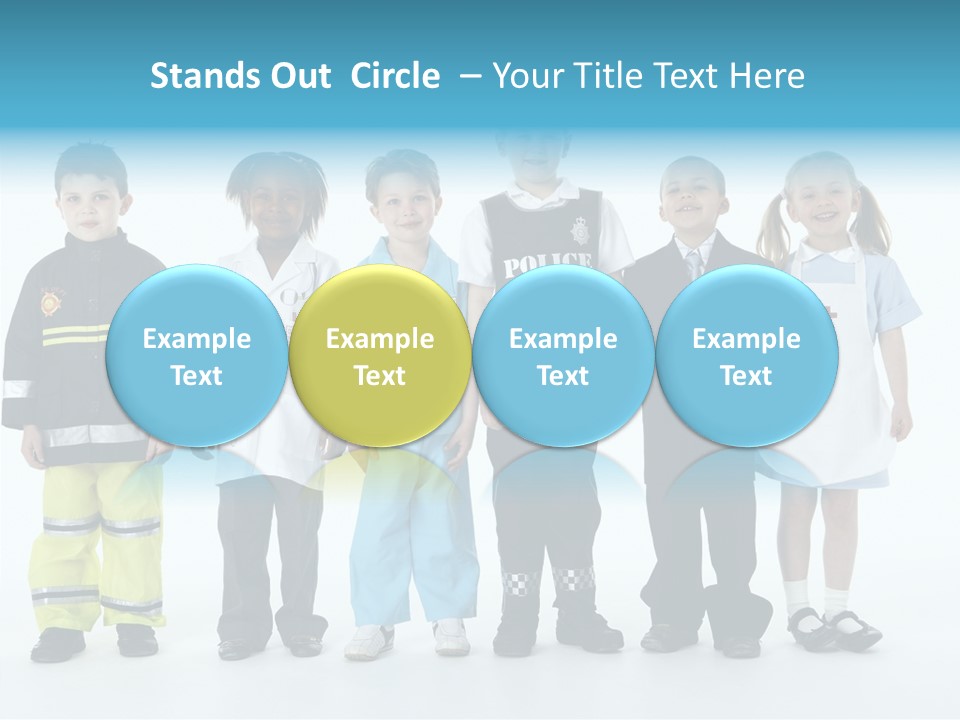 Dressed Up At Camera Business PowerPoint Template