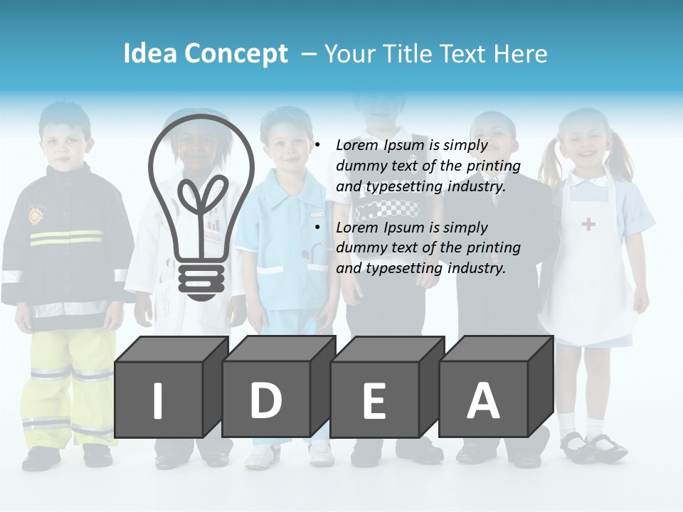 Dressed Up At Camera Business PowerPoint Template