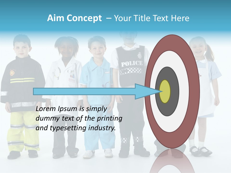 Dressed Up At Camera Business PowerPoint Template