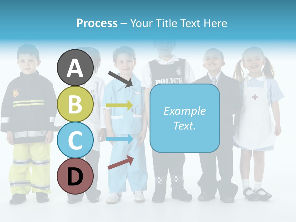 Dressed Up At Camera Business PowerPoint Template