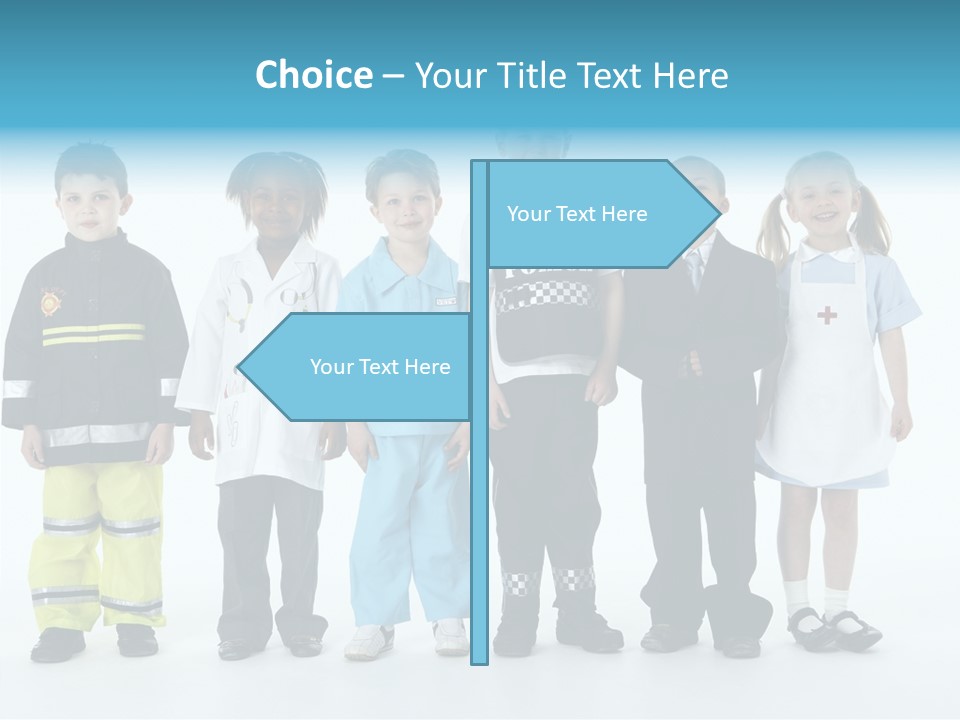 Dressed Up At Camera Business PowerPoint Template