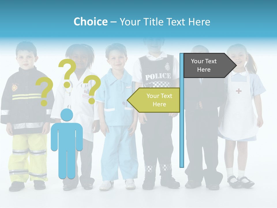 Dressed Up At Camera Business PowerPoint Template