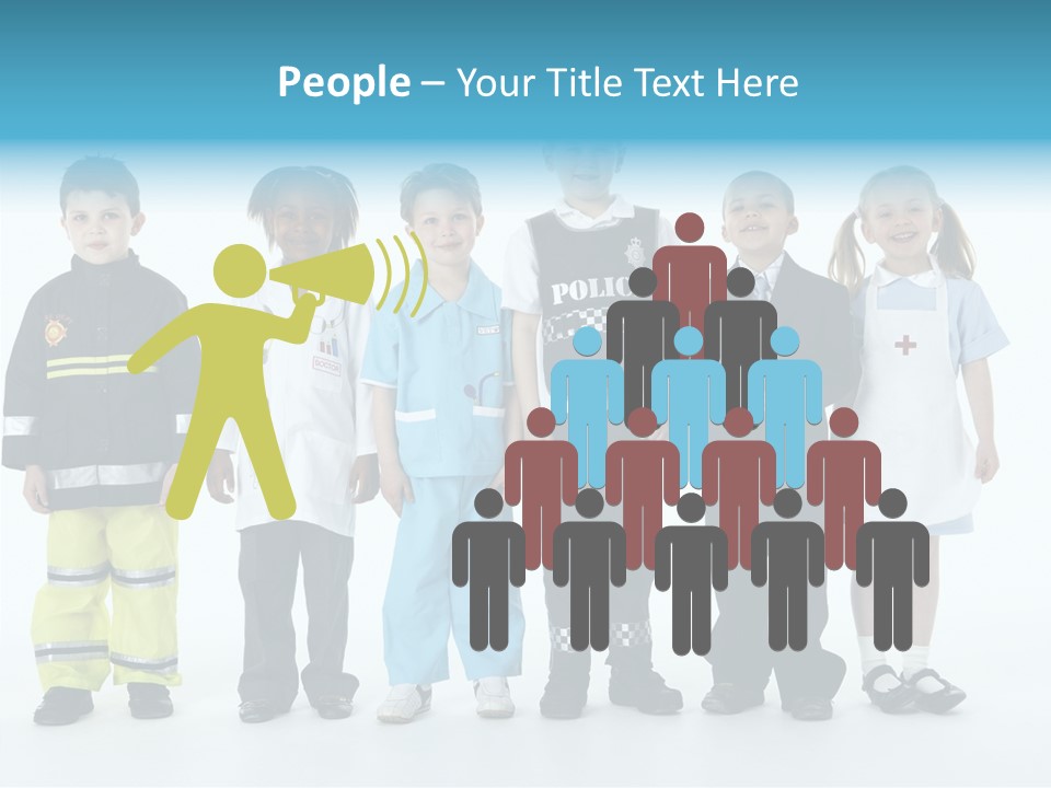 Dressed Up At Camera Business PowerPoint Template