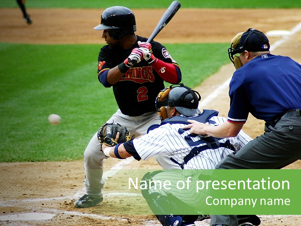 Pitcher Equipment Teamwork PowerPoint Template