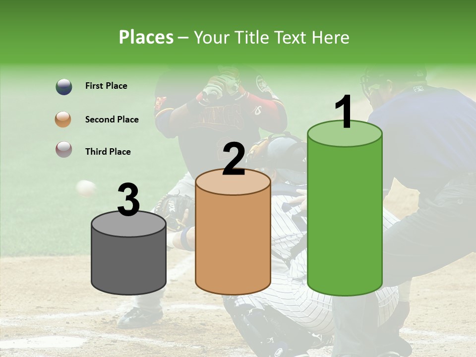 Pitcher Equipment Teamwork PowerPoint Template