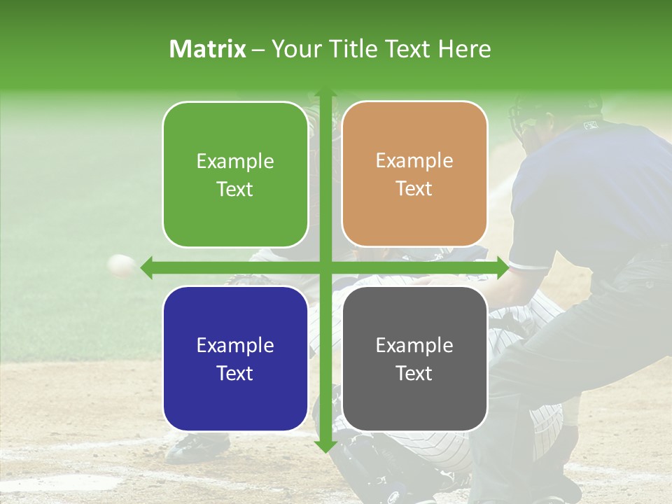 Pitcher Equipment Teamwork PowerPoint Template