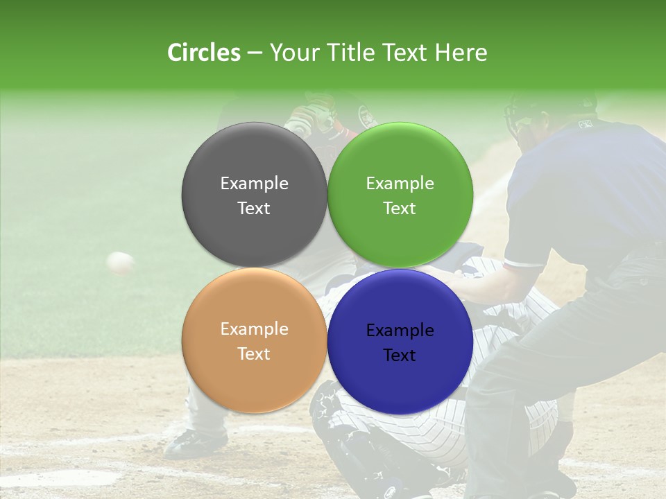 Pitcher Equipment Teamwork PowerPoint Template