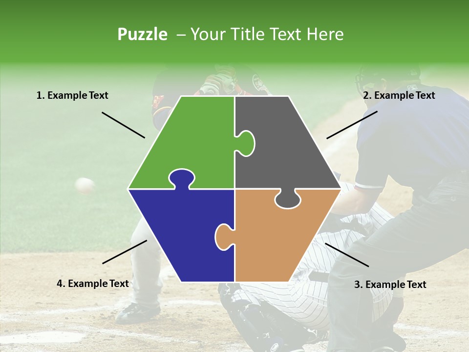 Pitcher Equipment Teamwork PowerPoint Template