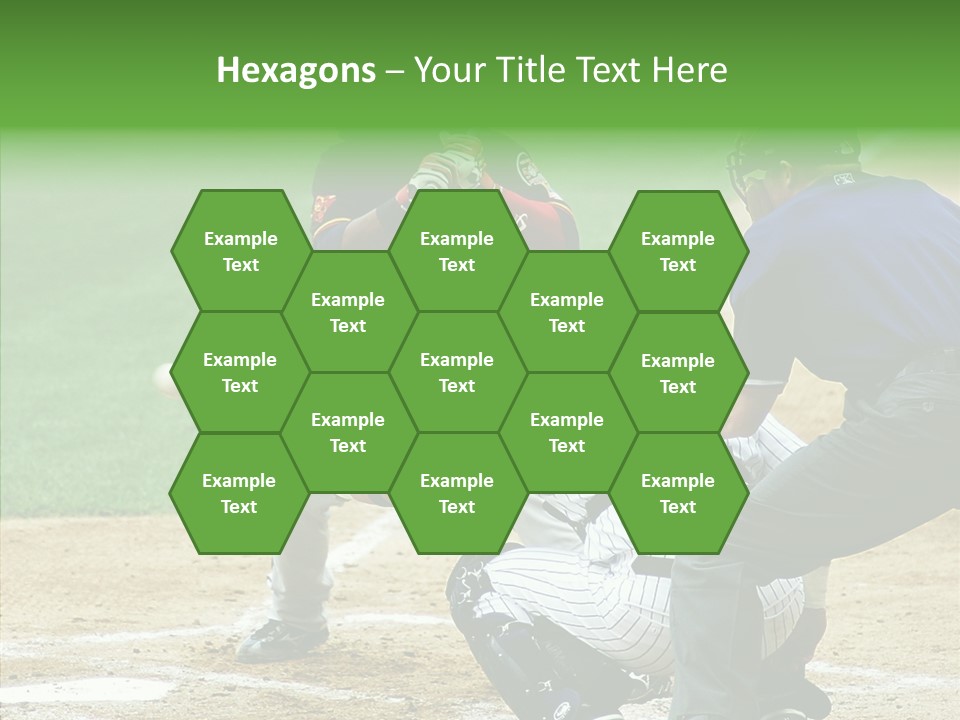 Pitcher Equipment Teamwork PowerPoint Template