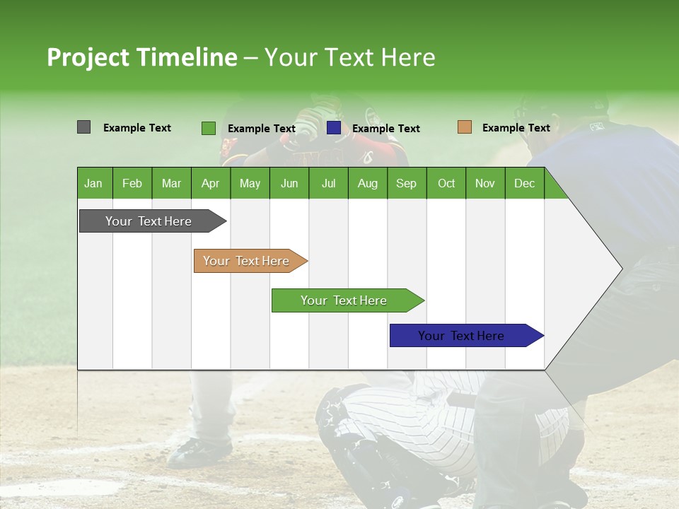 Pitcher Equipment Teamwork PowerPoint Template