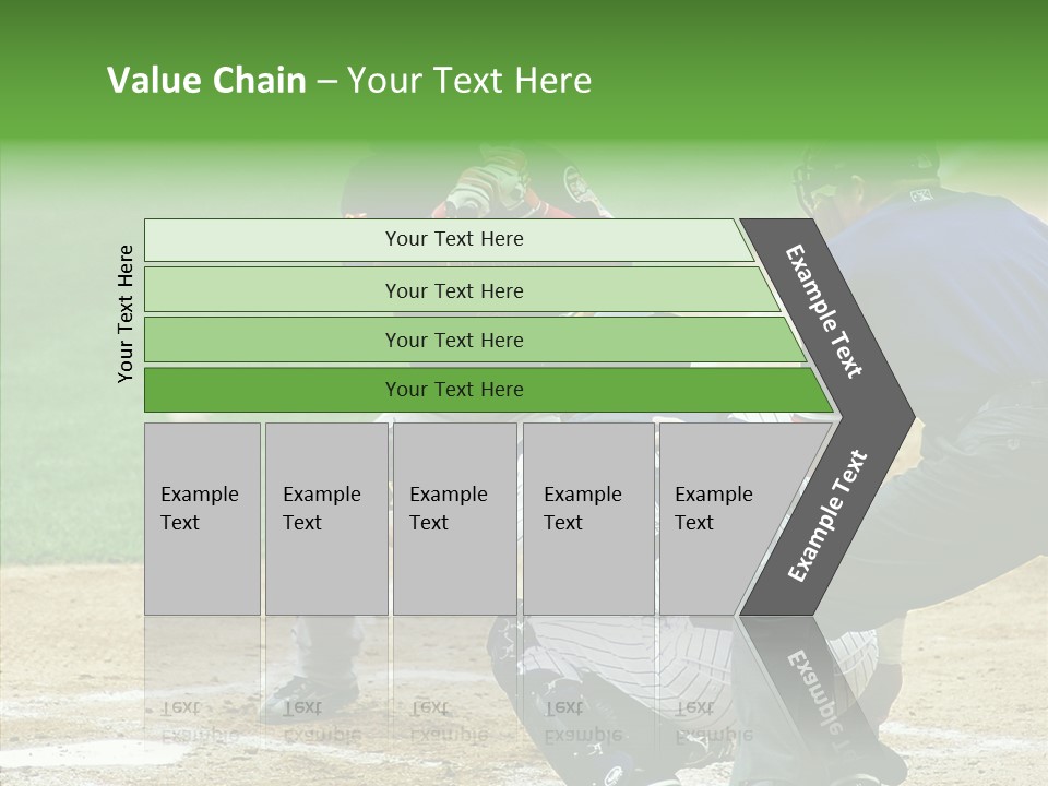 Pitcher Equipment Teamwork PowerPoint Template
