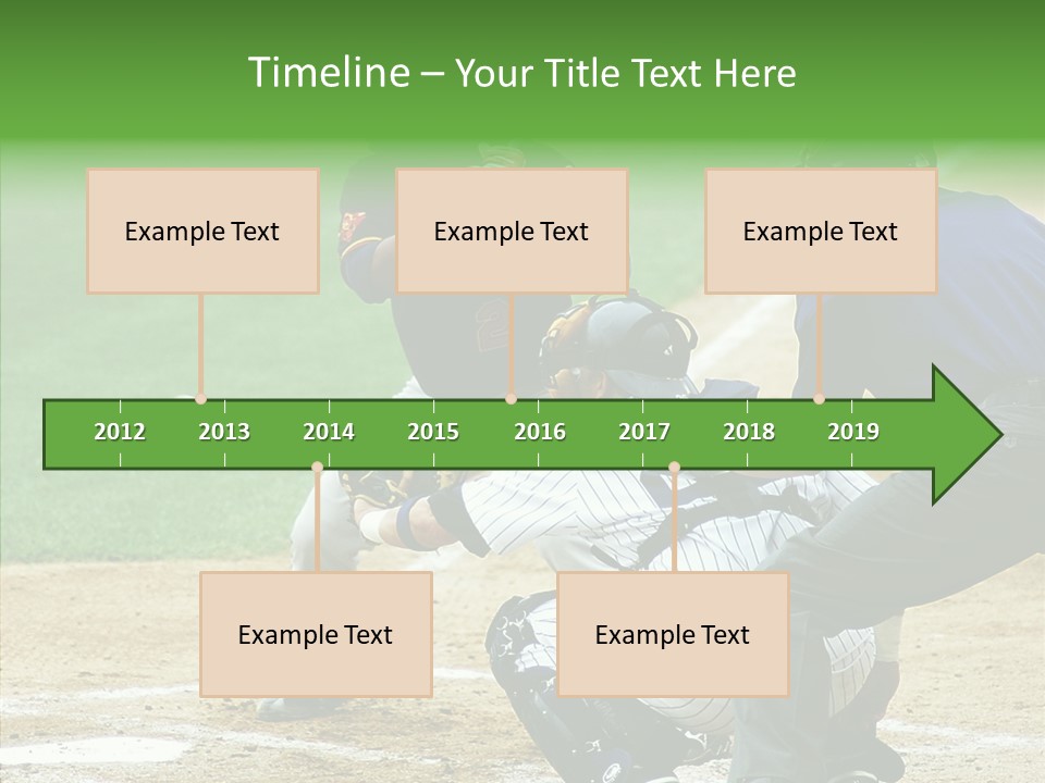 Pitcher Equipment Teamwork PowerPoint Template