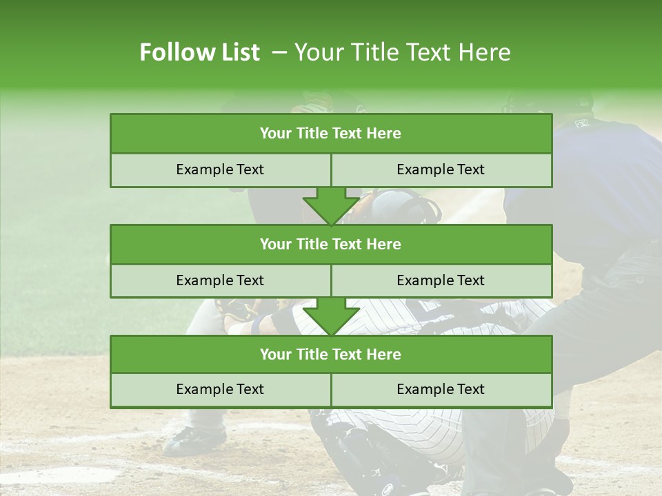 Pitcher Equipment Teamwork PowerPoint Template