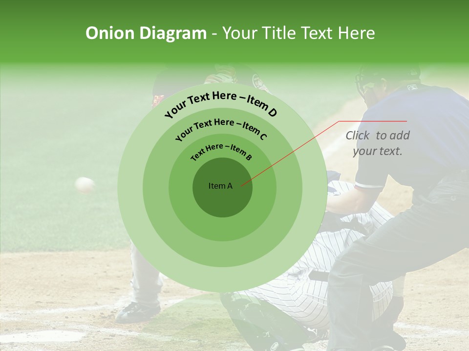 Pitcher Equipment Teamwork PowerPoint Template
