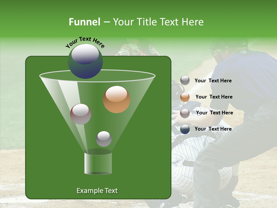 Pitcher Equipment Teamwork PowerPoint Template