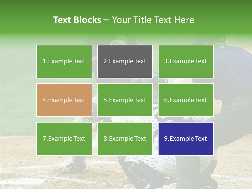 Pitcher Equipment Teamwork PowerPoint Template
