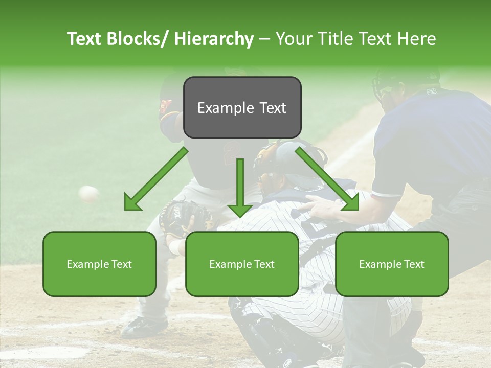 Pitcher Equipment Teamwork PowerPoint Template