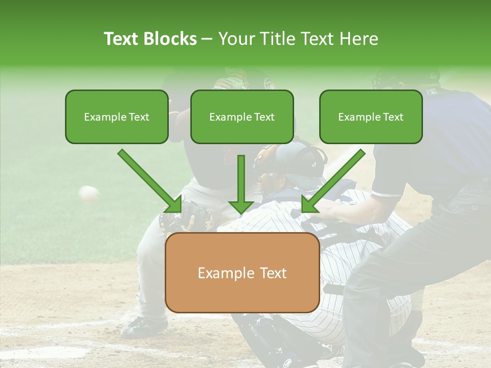 Pitcher Equipment Teamwork PowerPoint Template