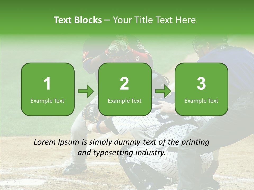 Pitcher Equipment Teamwork PowerPoint Template