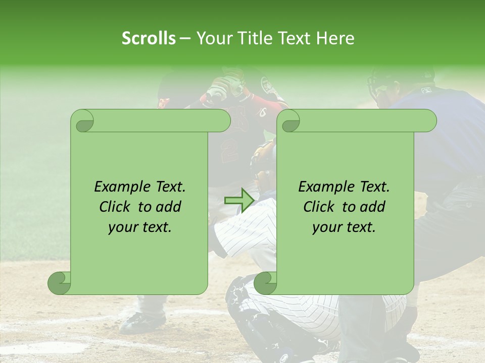 Pitcher Equipment Teamwork PowerPoint Template