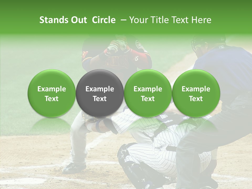 Pitcher Equipment Teamwork PowerPoint Template