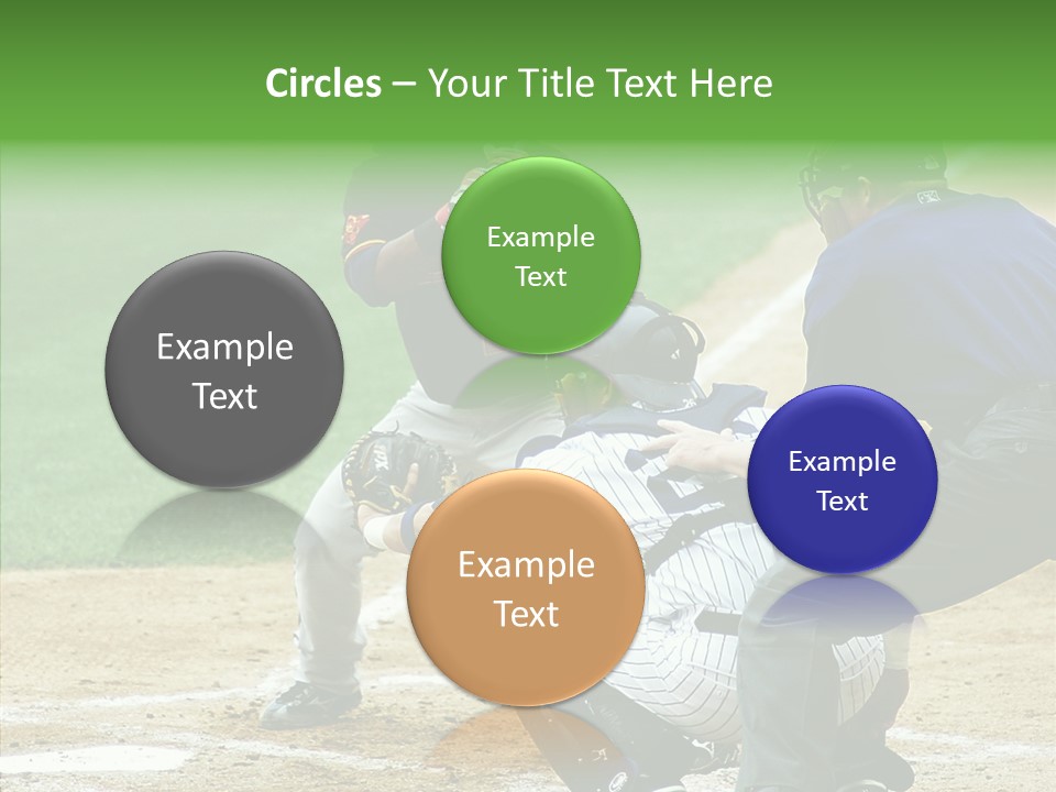 Pitcher Equipment Teamwork PowerPoint Template
