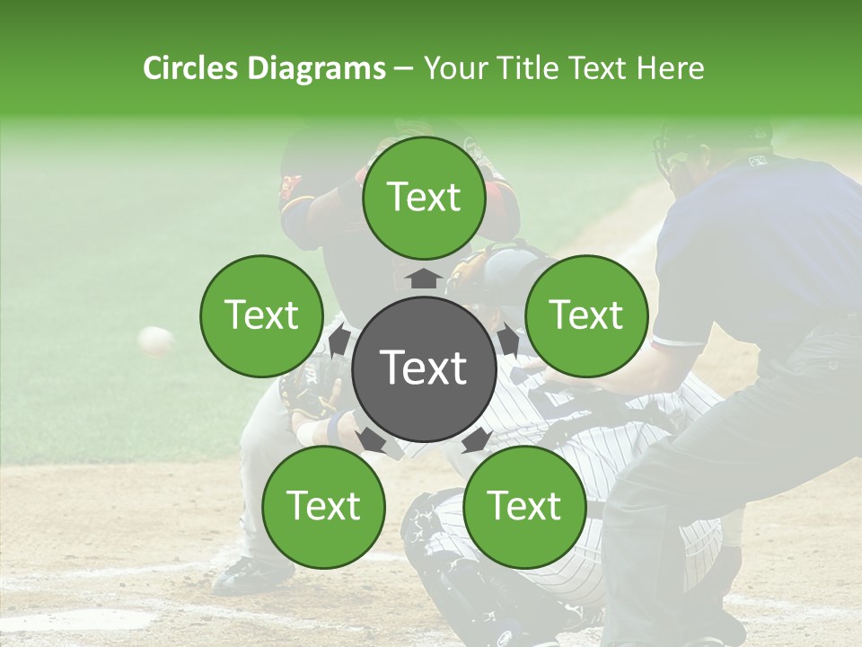 Pitcher Equipment Teamwork PowerPoint Template