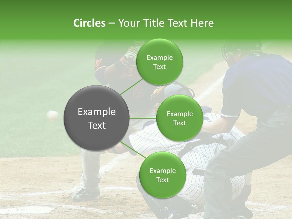 Pitcher Equipment Teamwork PowerPoint Template