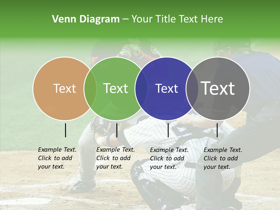 Pitcher Equipment Teamwork PowerPoint Template