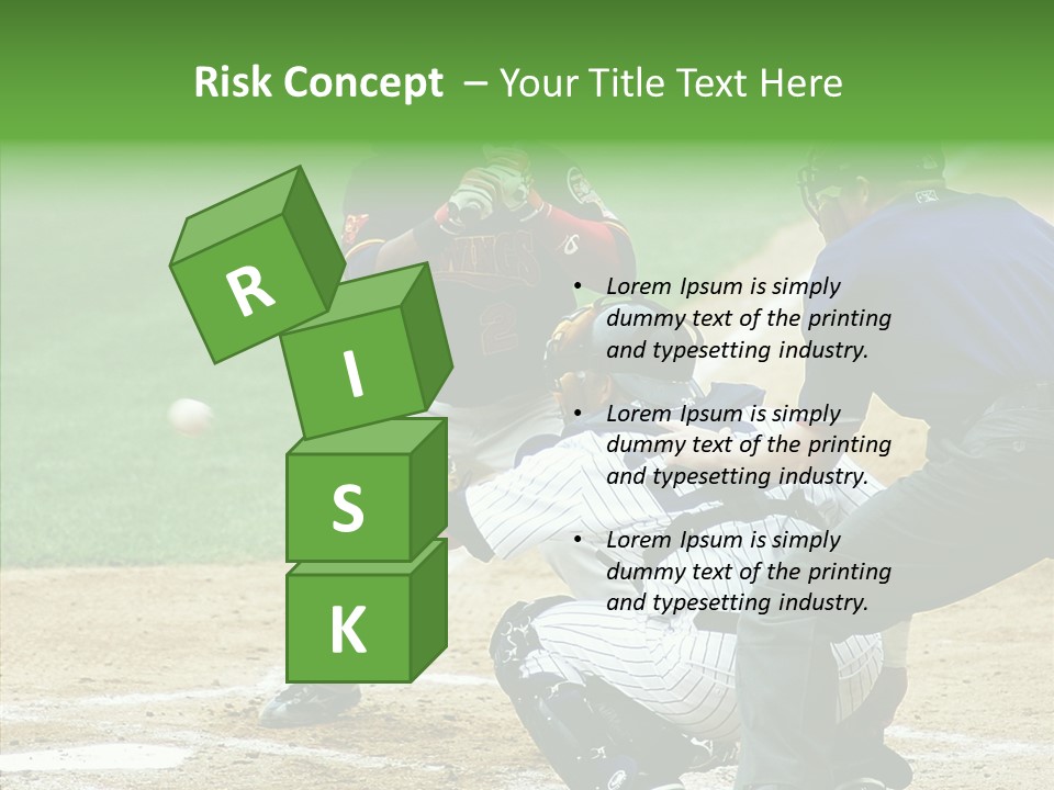 Pitcher Equipment Teamwork PowerPoint Template
